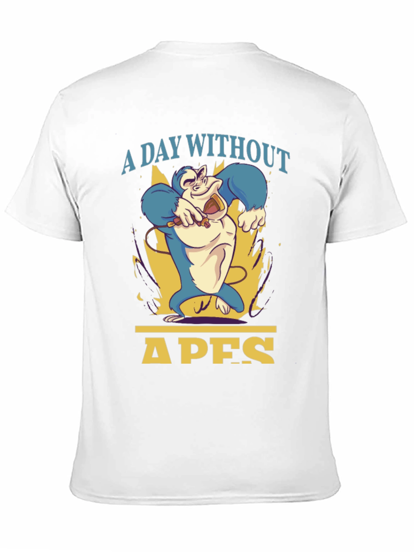 A Day Without Apes T-Shirt - Mens Black Tee