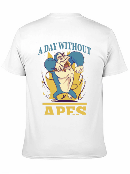 A Day Without Apes T-Shirt - Mens Black Tee