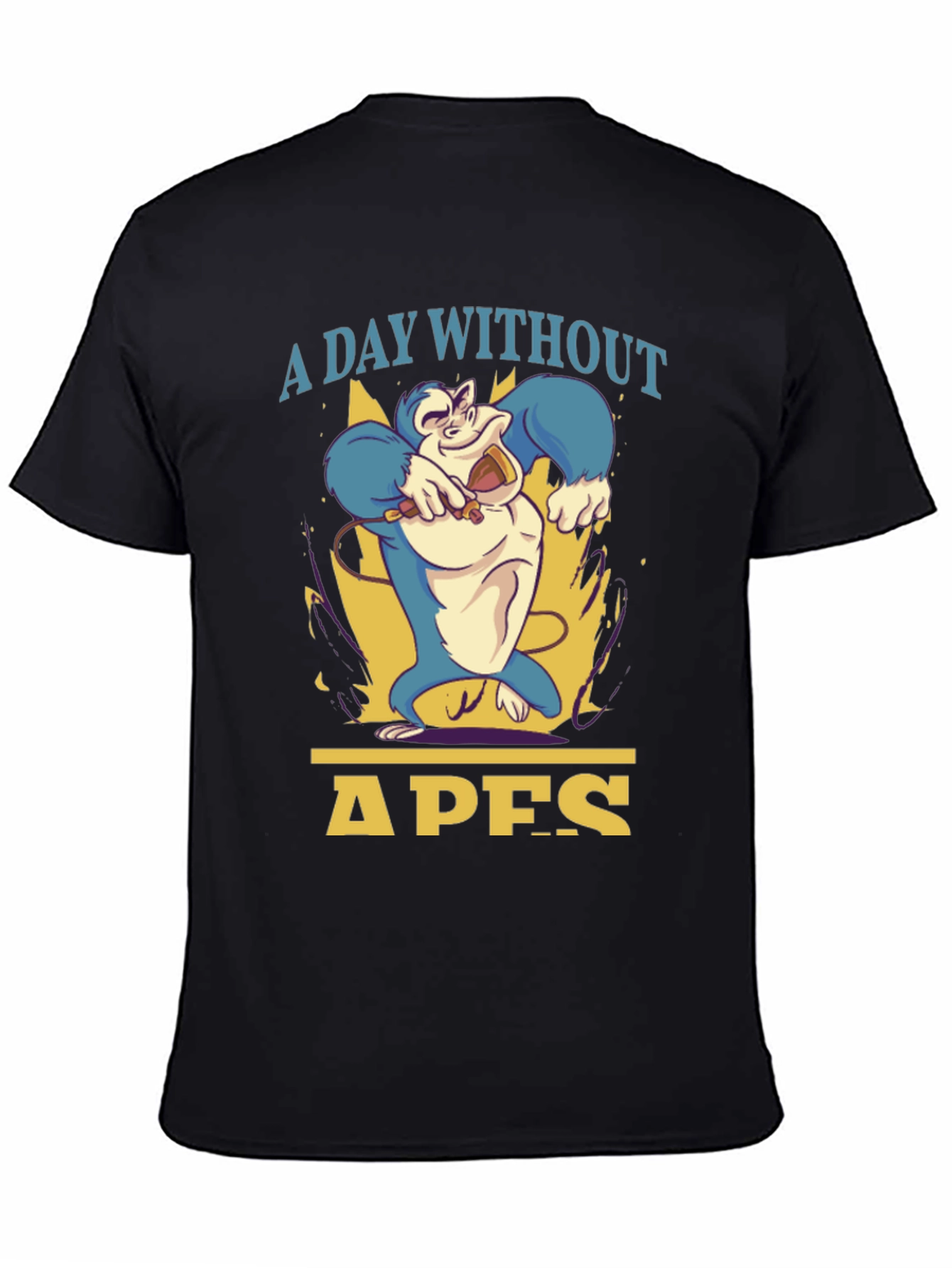 A Day Without Apes T-Shirt - Mens Black Tee