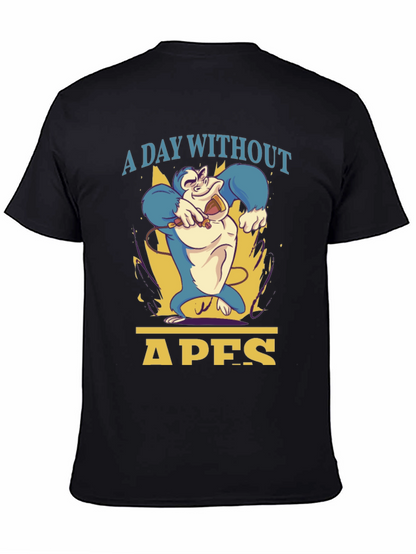 A Day Without Apes T-Shirt - Mens Black Tee