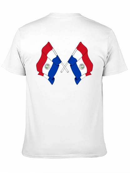 Paraguay Flag Graphic Tee - Black