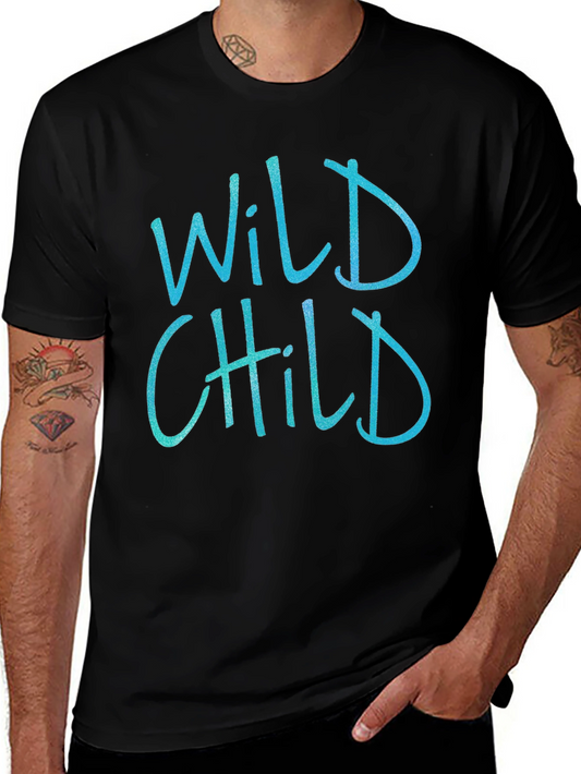 Wild Child Graphic Print Crew Neck T-Shirt