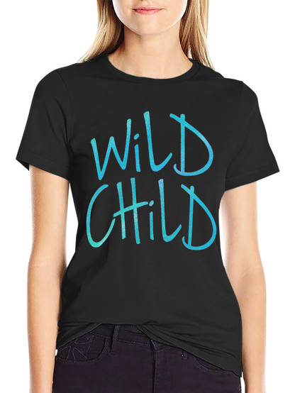 Wild Child Graphic Print Crew Neck T-Shirt