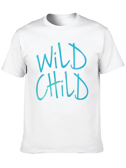 Wild Child Graphic Print Crew Neck T-Shirt
