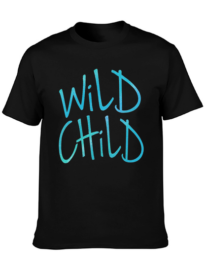 Wild Child Graphic Print Crew Neck T-Shirt