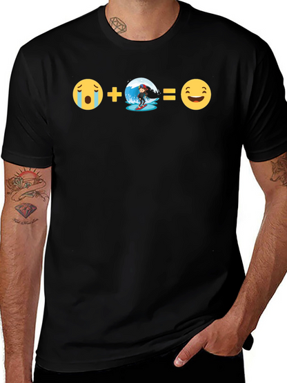 Emoji Equation T-Shirt:  Surfs Up Fun