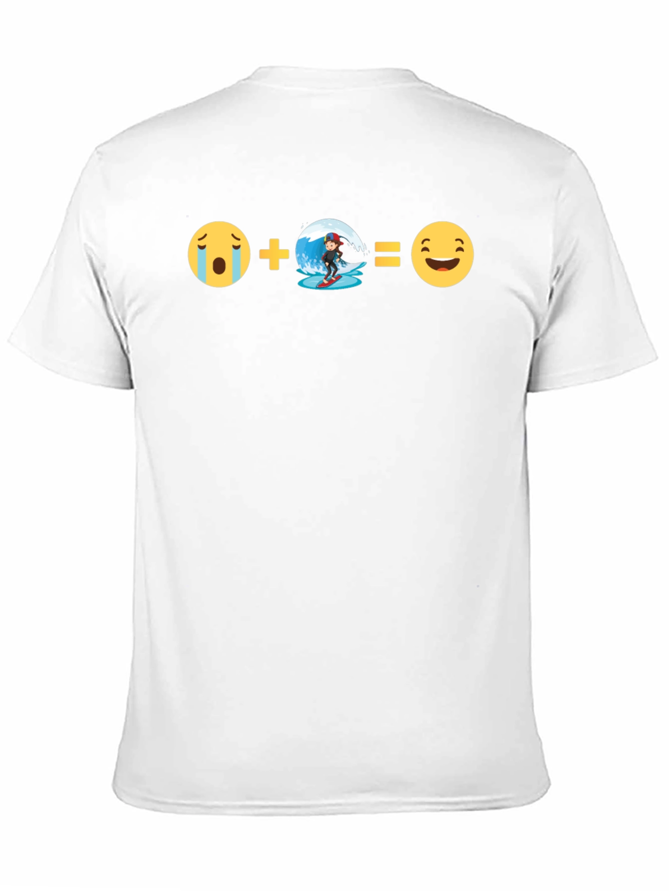 Emoji Equation T-Shirt:  Surfs Up Fun
