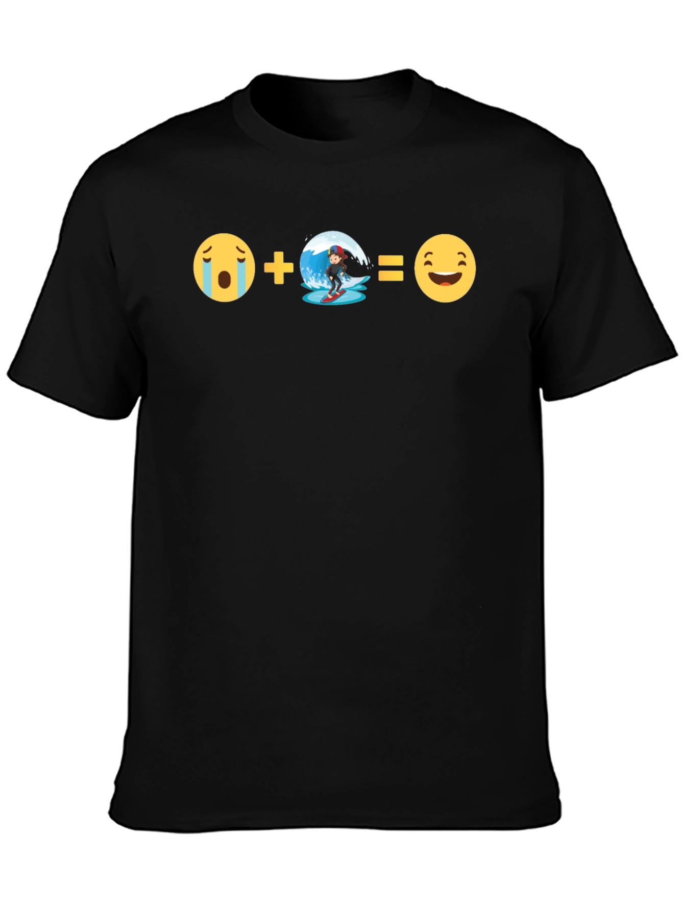 Emoji Equation T-Shirt:  Surfs Up Fun