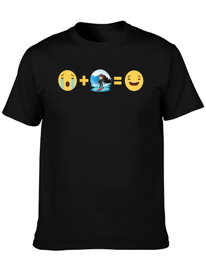 Emoji Equation T-Shirt:  Surfs Up Fun