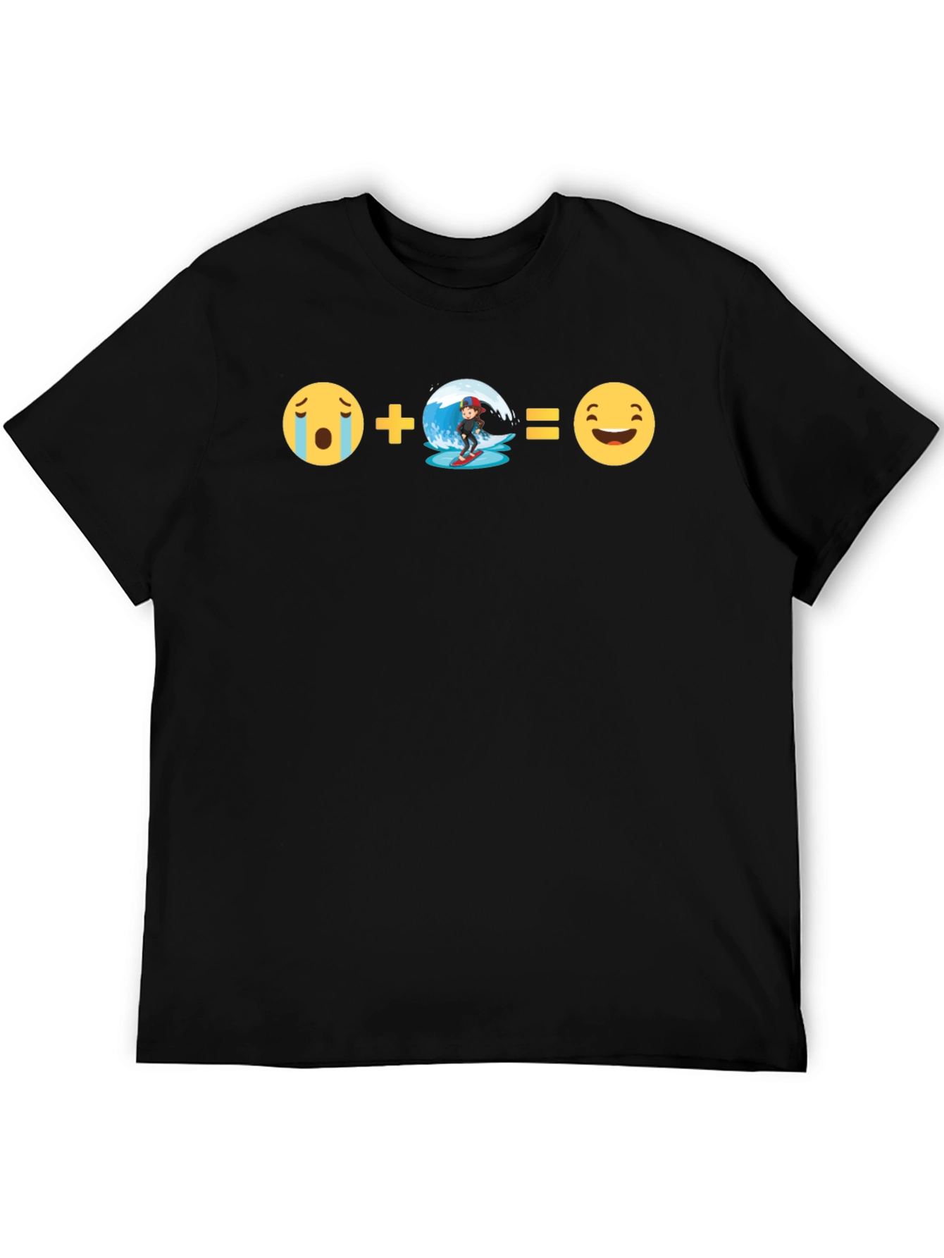 Emoji Equation T-Shirt:  Surfs Up Fun