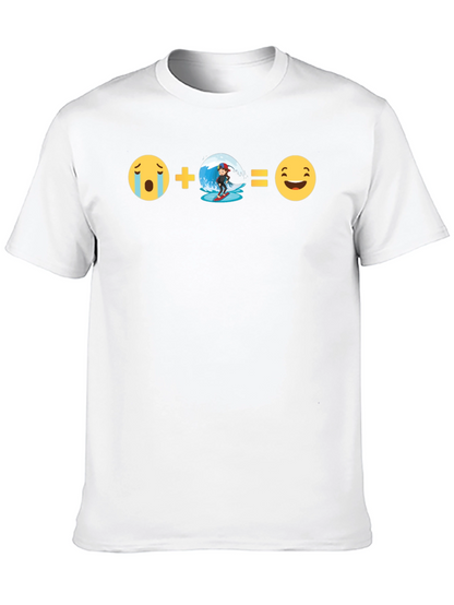 Emoji Equation T-Shirt:  Surfs Up Fun