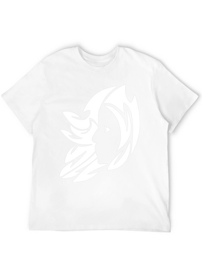 Abstract Silhouette Graphic Tee - Black