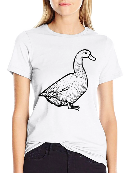 Duck Graphic Tee - Casual Black T-Shirt