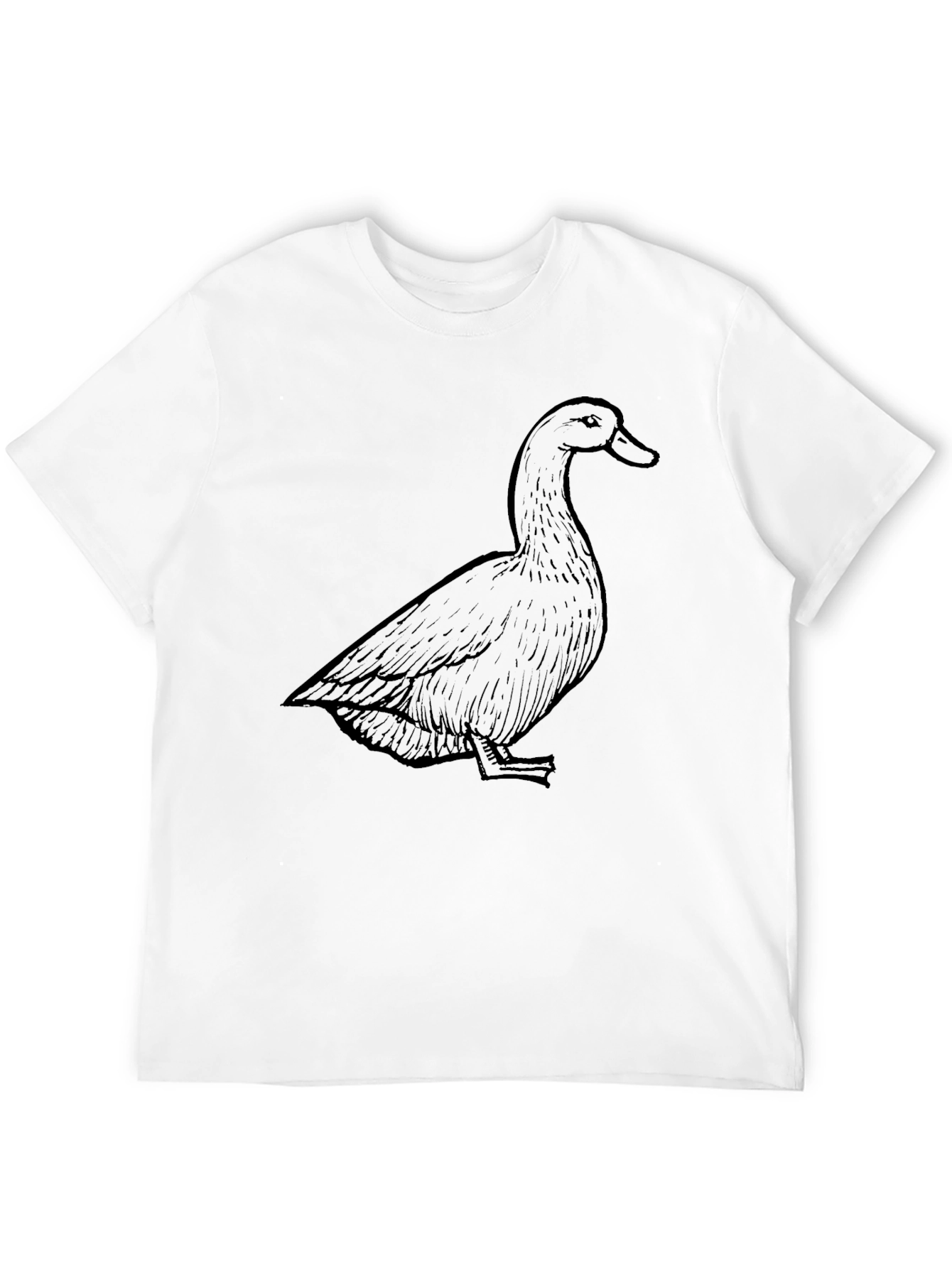 Duck Graphic Tee - Casual Black T-Shirt