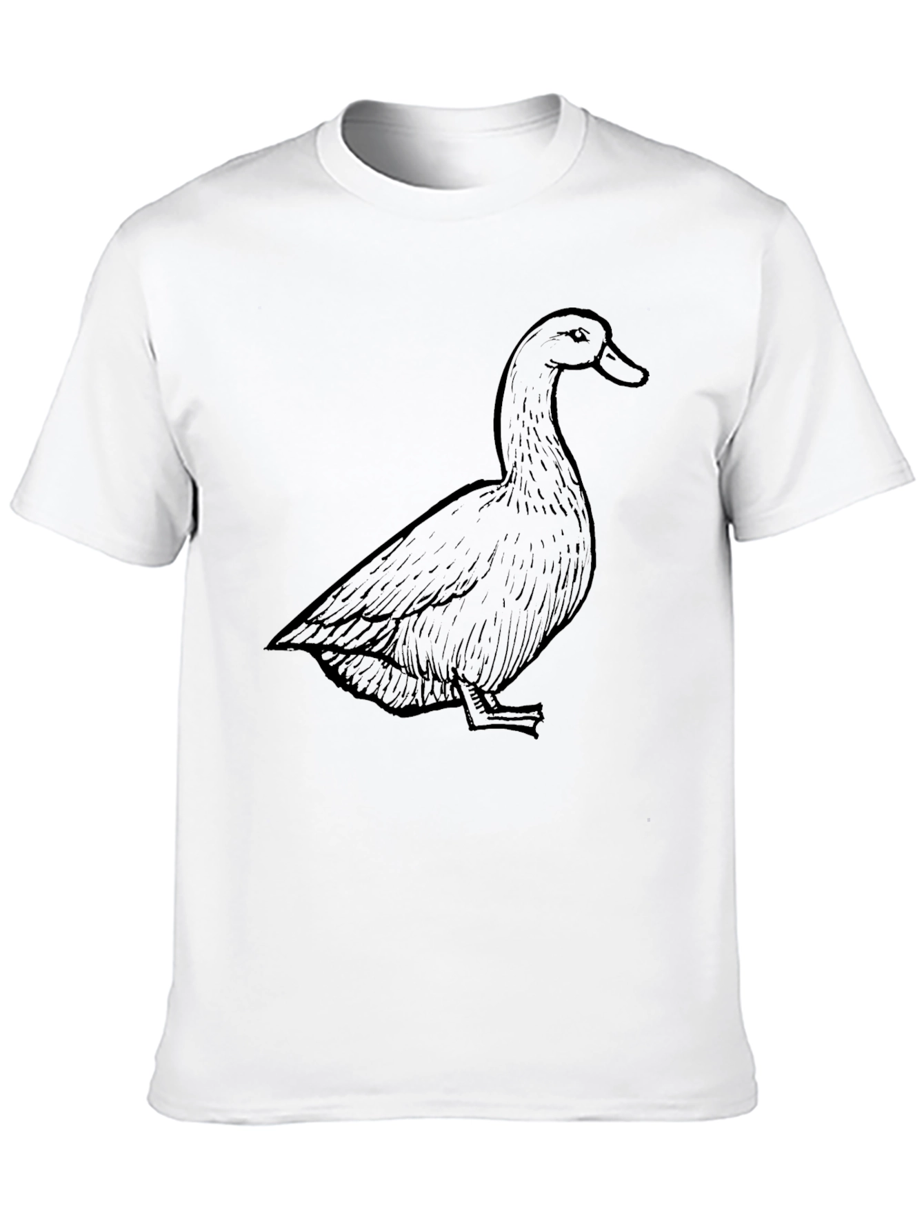 Duck Graphic Tee - Casual Black T-Shirt