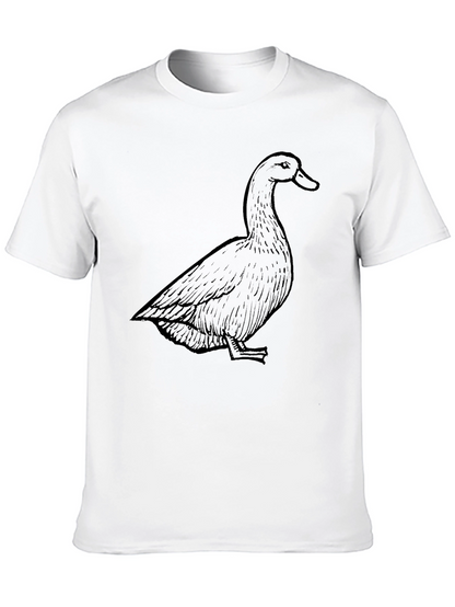 Duck Graphic Tee - Casual Black T-Shirt