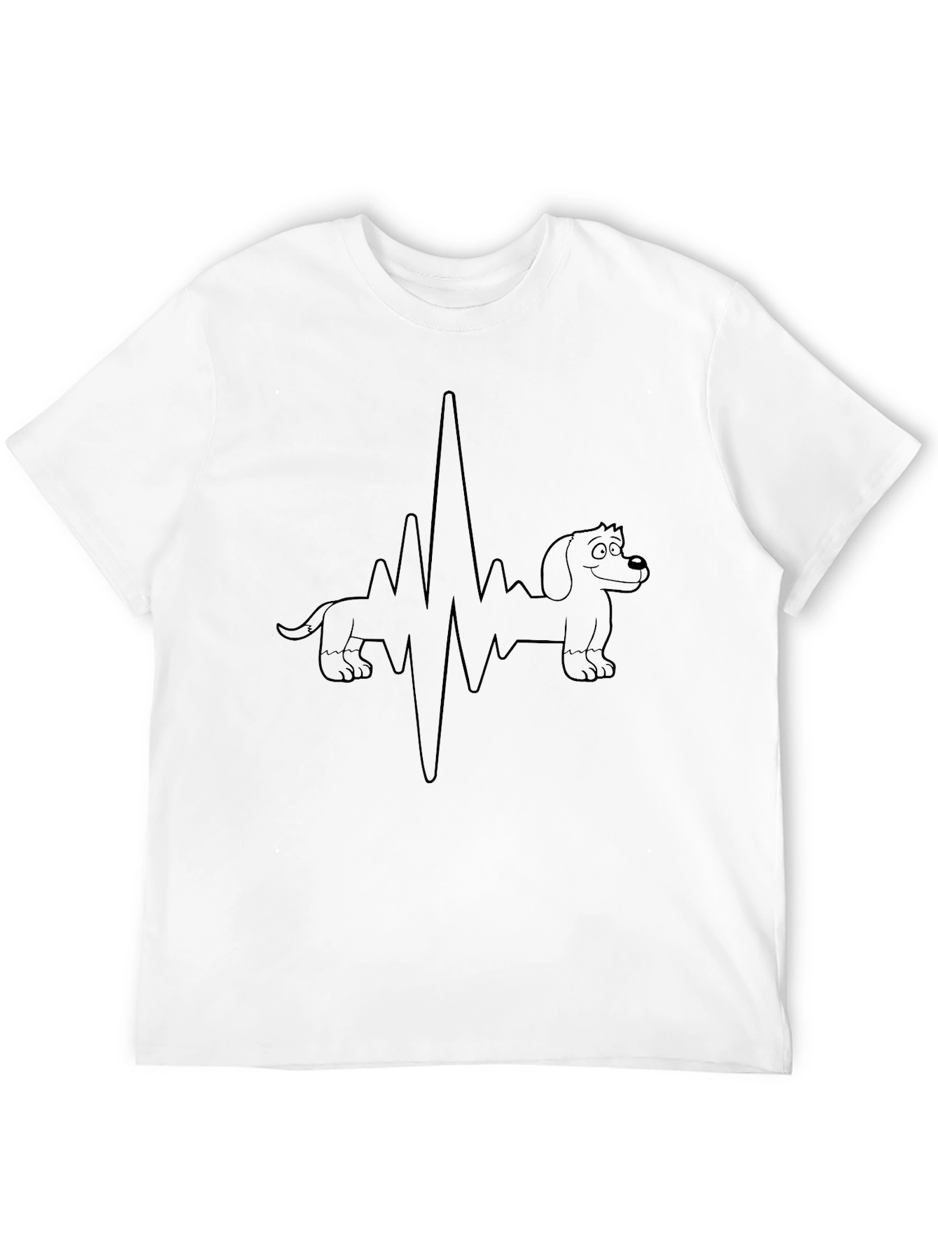 Dachshund Heartbeat T-Shirt - Cute Dog Lover Tee