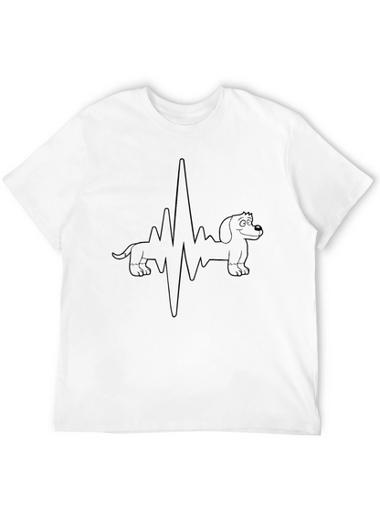 Dachshund Heartbeat T-Shirt - Cute Dog Lover Tee