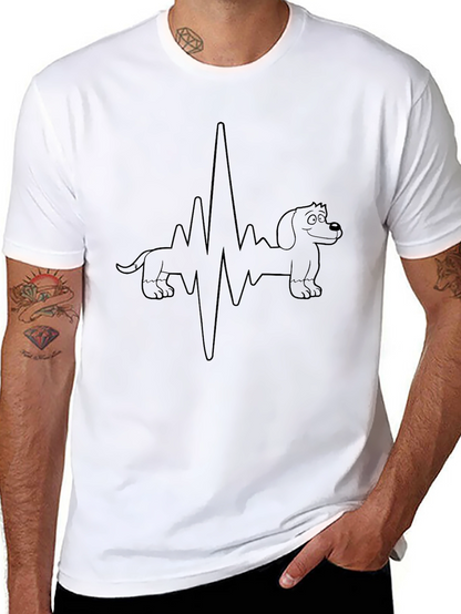 Dachshund Heartbeat T-Shirt - Cute Dog Lover Tee