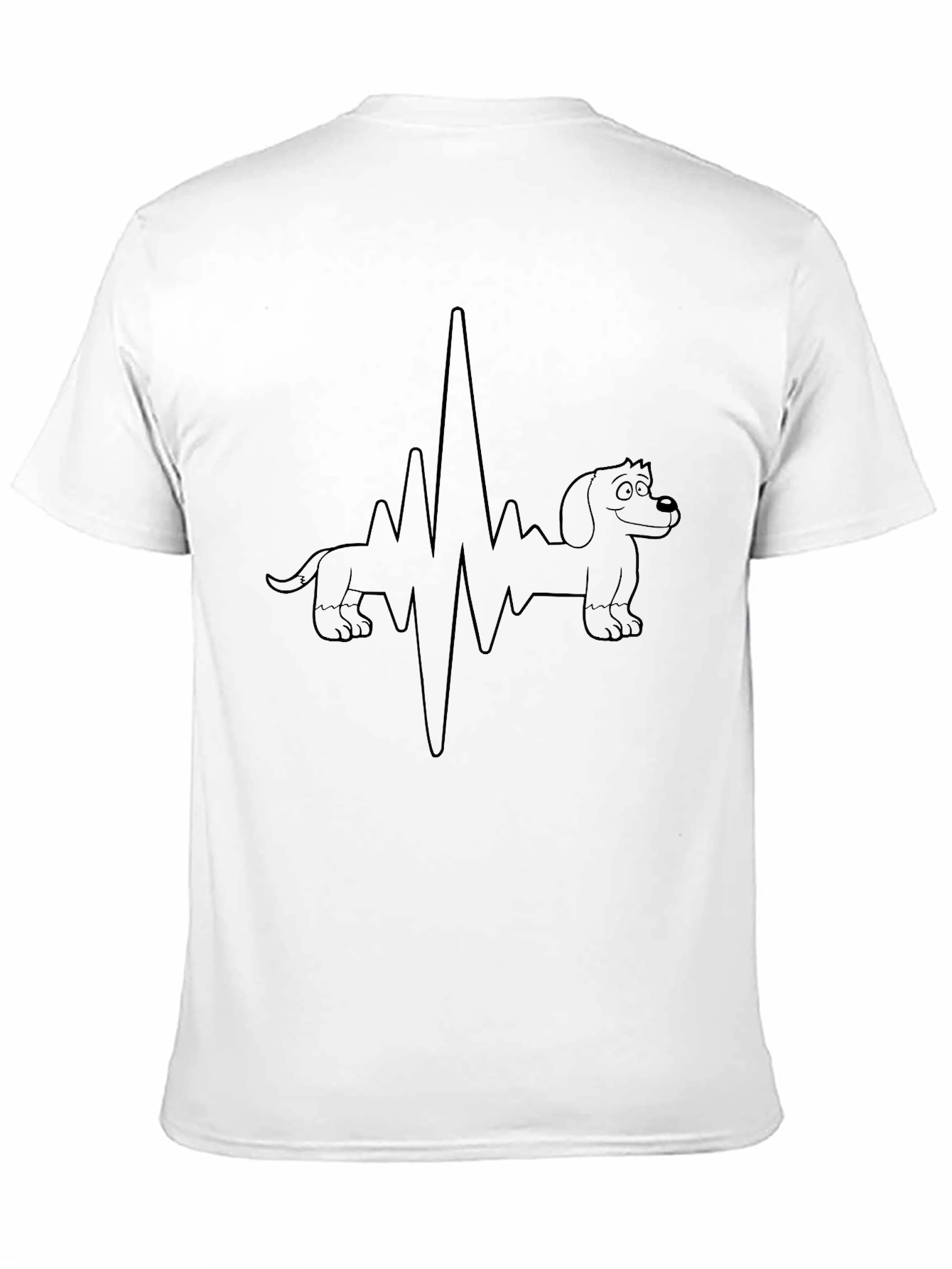 Dachshund Heartbeat T-Shirt - Cute Dog Lover Tee