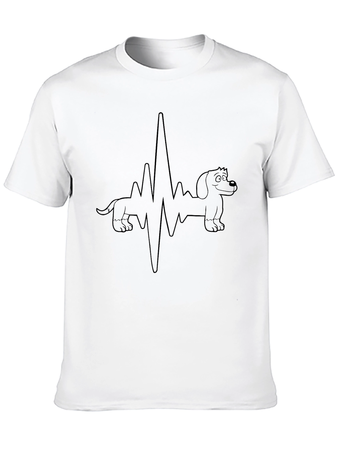Dachshund Heartbeat T-Shirt - Cute Dog Lover Tee