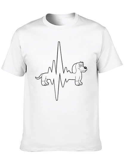 Dachshund Heartbeat T-Shirt - Cute Dog Lover Tee