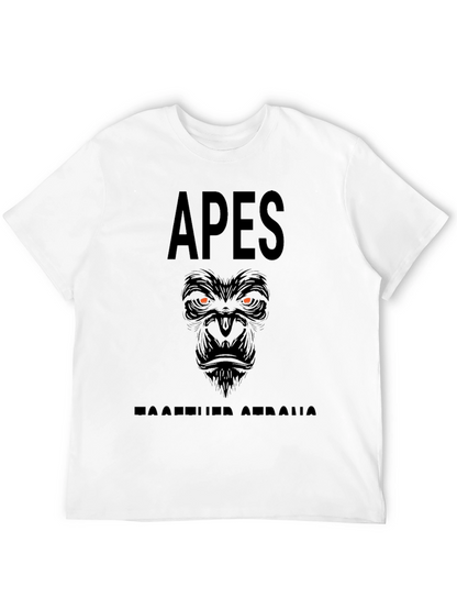 Apes Together Strong Graphic Tee - Black Crew Neck