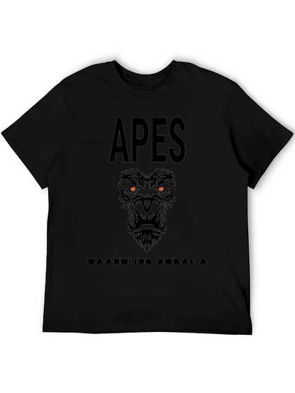 Apes Together Strong Graphic Tee - Black Crew Neck