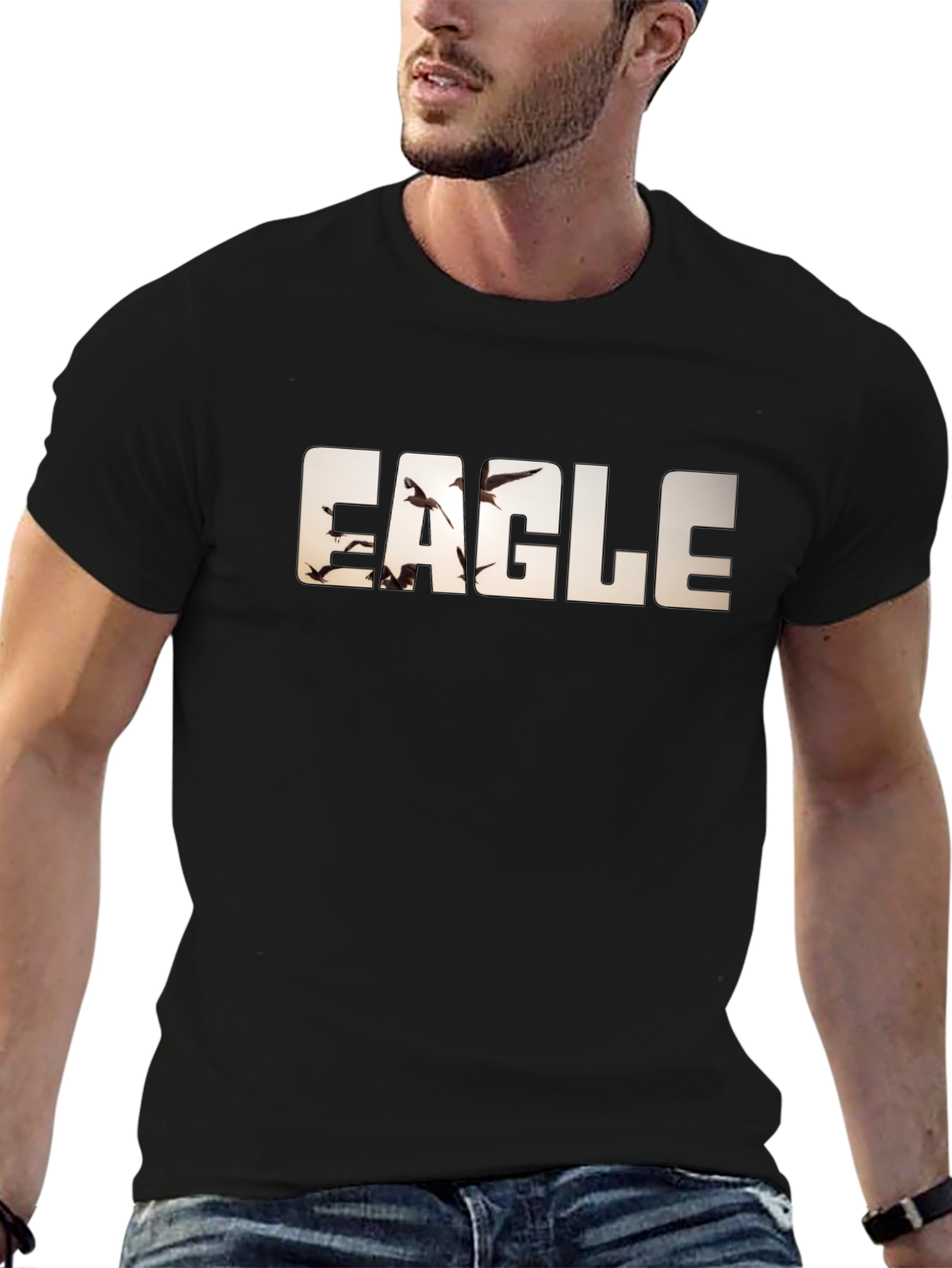 Eagle Graphic Tee - Black T-Shirt