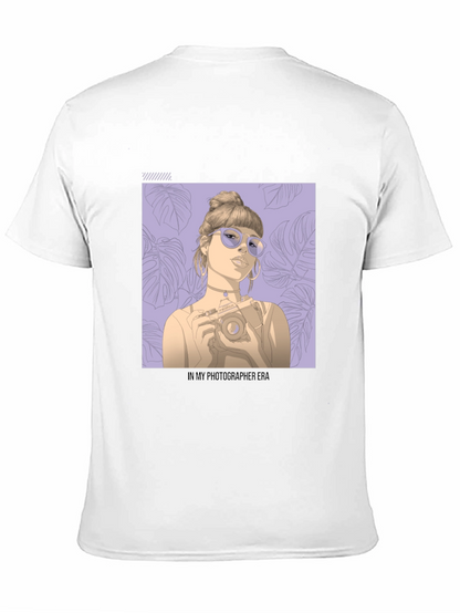 Photographer Era Graphic Tee - Stylish Unisex Black T-Shirt