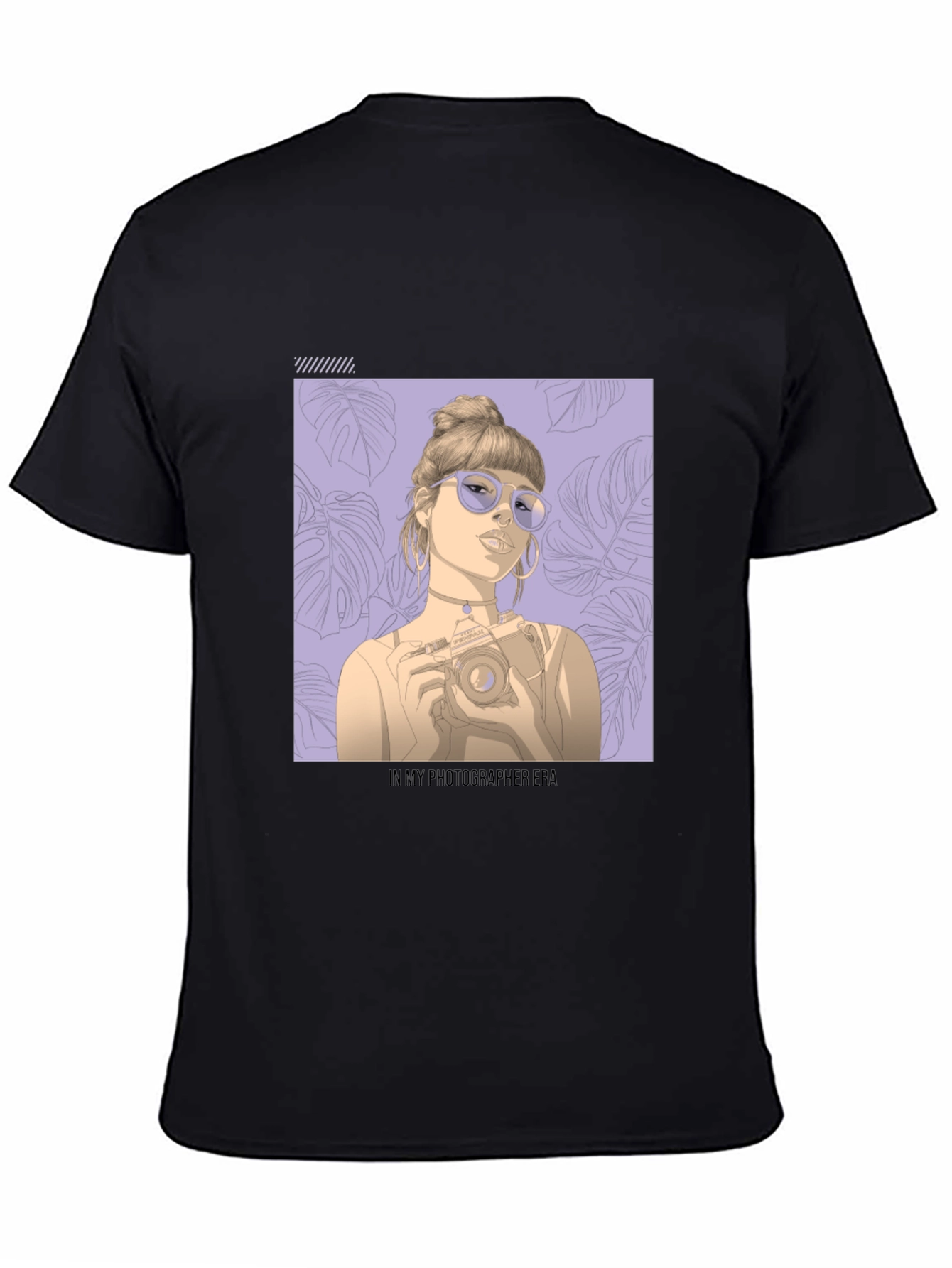 Photographer Era Graphic Tee - Stylish Unisex Black T-Shirt