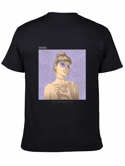 Photographer Era Graphic Tee - Stylish Unisex Black T-Shirt
