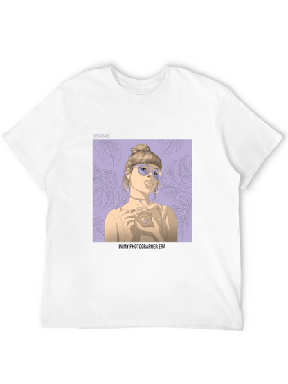 Photographer Era Graphic Tee - Stylish Unisex Black T-Shirt