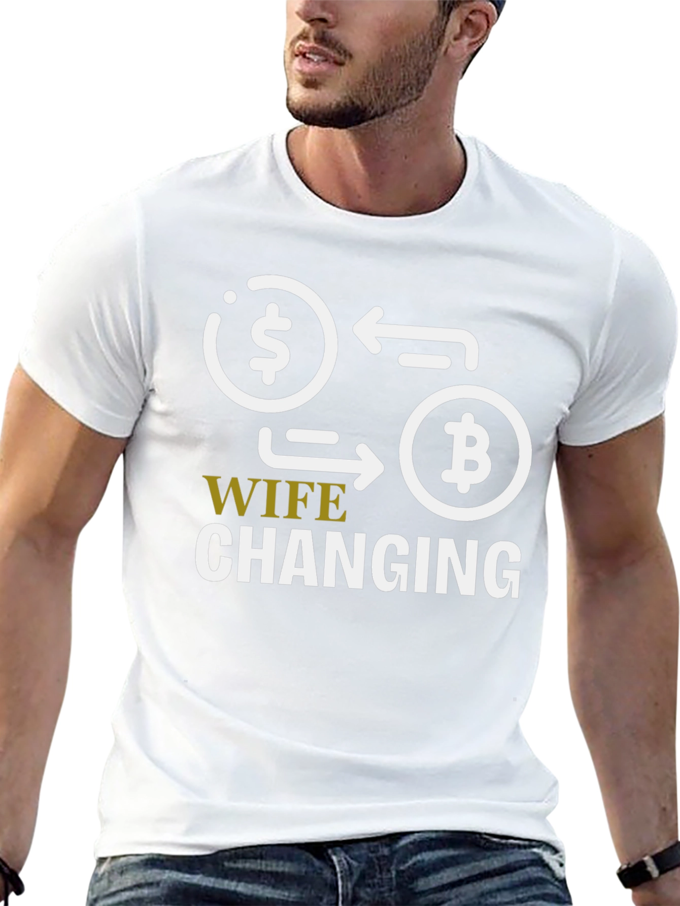Wife Changing Bitcoin Graphic Tee - Crypto Humor