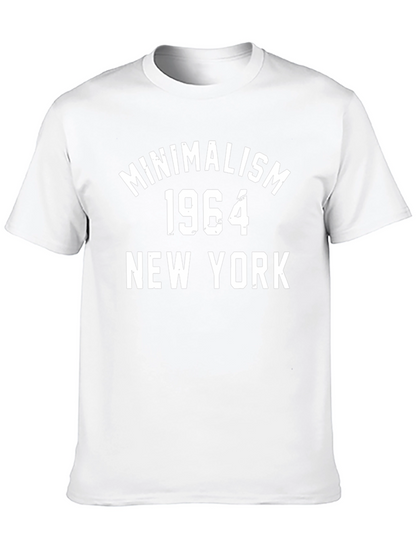 Minimalism 1964 New York Black Graphic T-Shirt