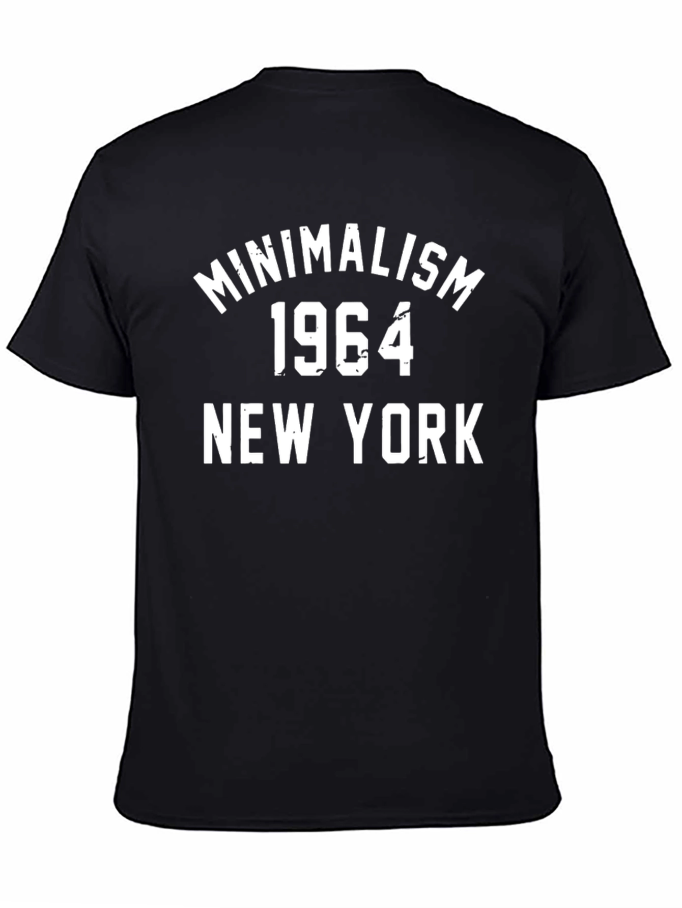Minimalism 1964 New York Black Graphic T-Shirt