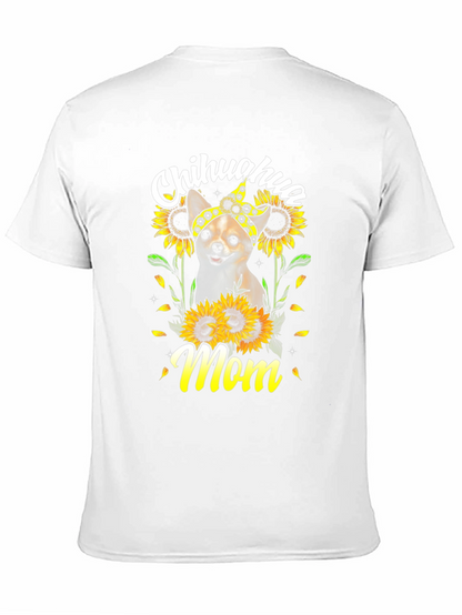 Chihuahua Mom Sunflower T-Shirt