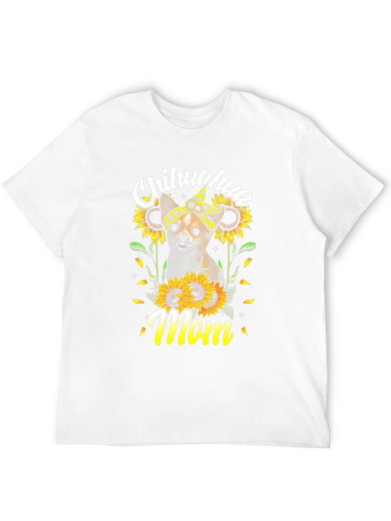 Chihuahua Mom Sunflower T-Shirt