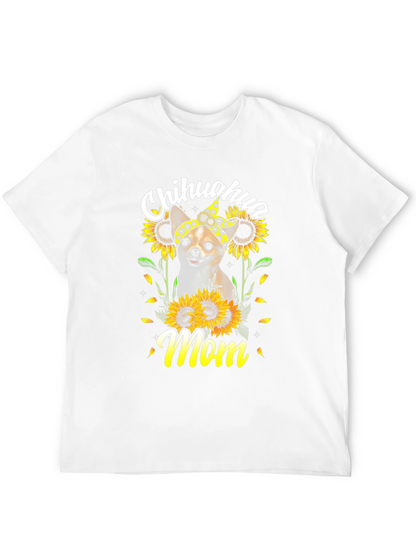Chihuahua Mom Sunflower T-Shirt