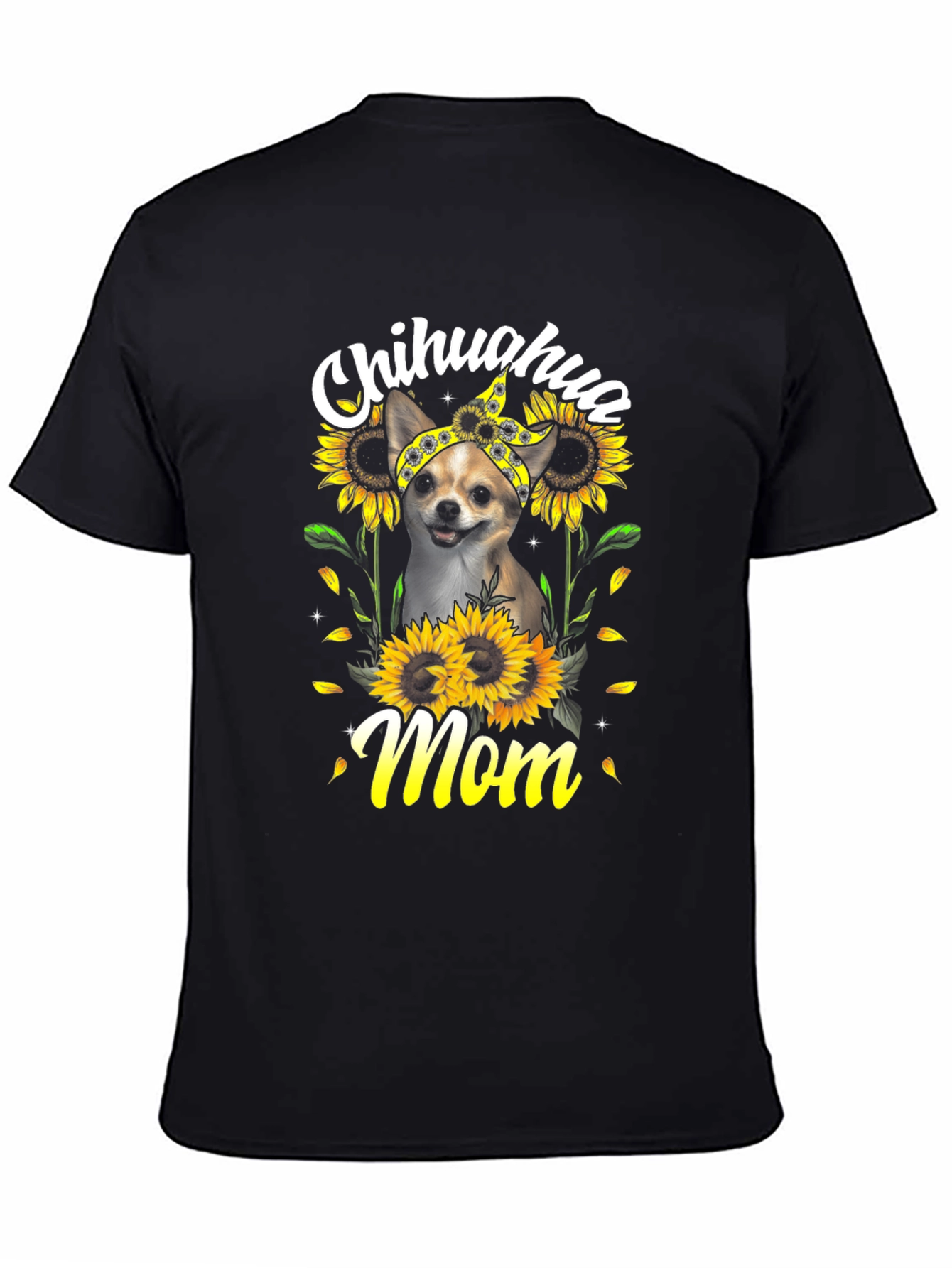 Chihuahua Mom Sunflower T-Shirt