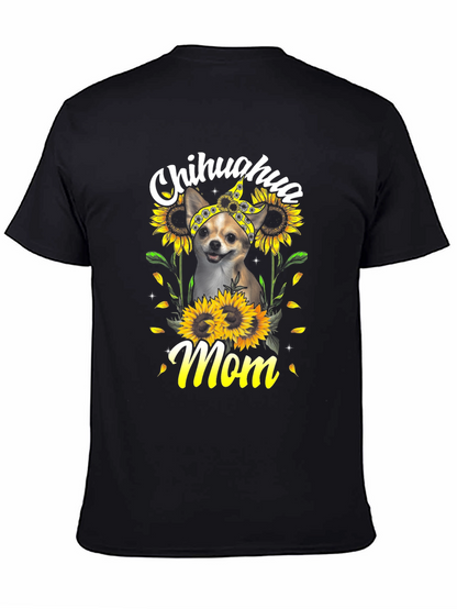 Chihuahua Mom Sunflower T-Shirt