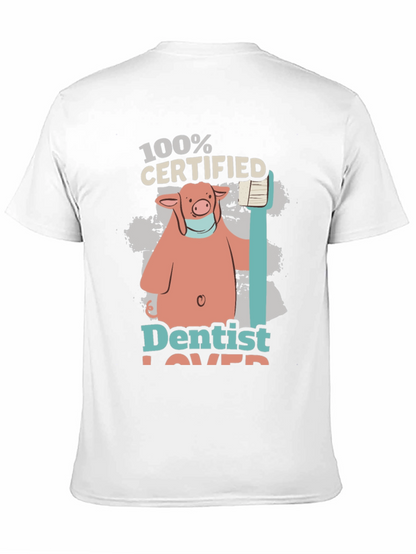 Dentist Lover T-Shirt with Pig Graphic