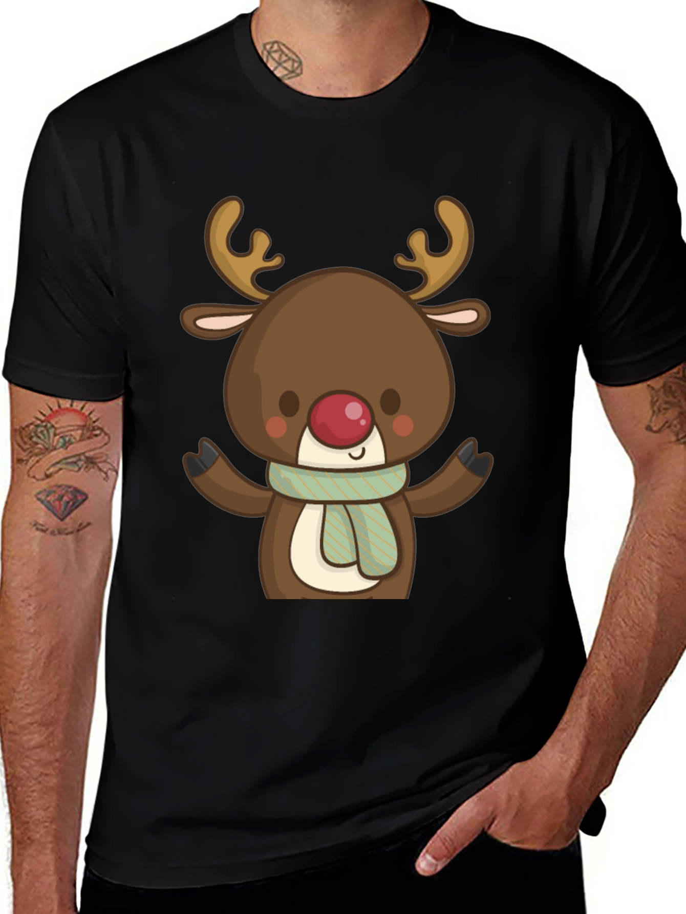 Reindeer Graphic Tee - Holiday Fun!