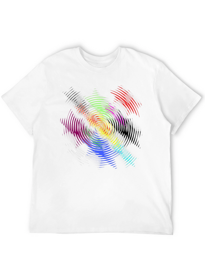 Psychedelic Swirl Graphic T-Shirt - Black
