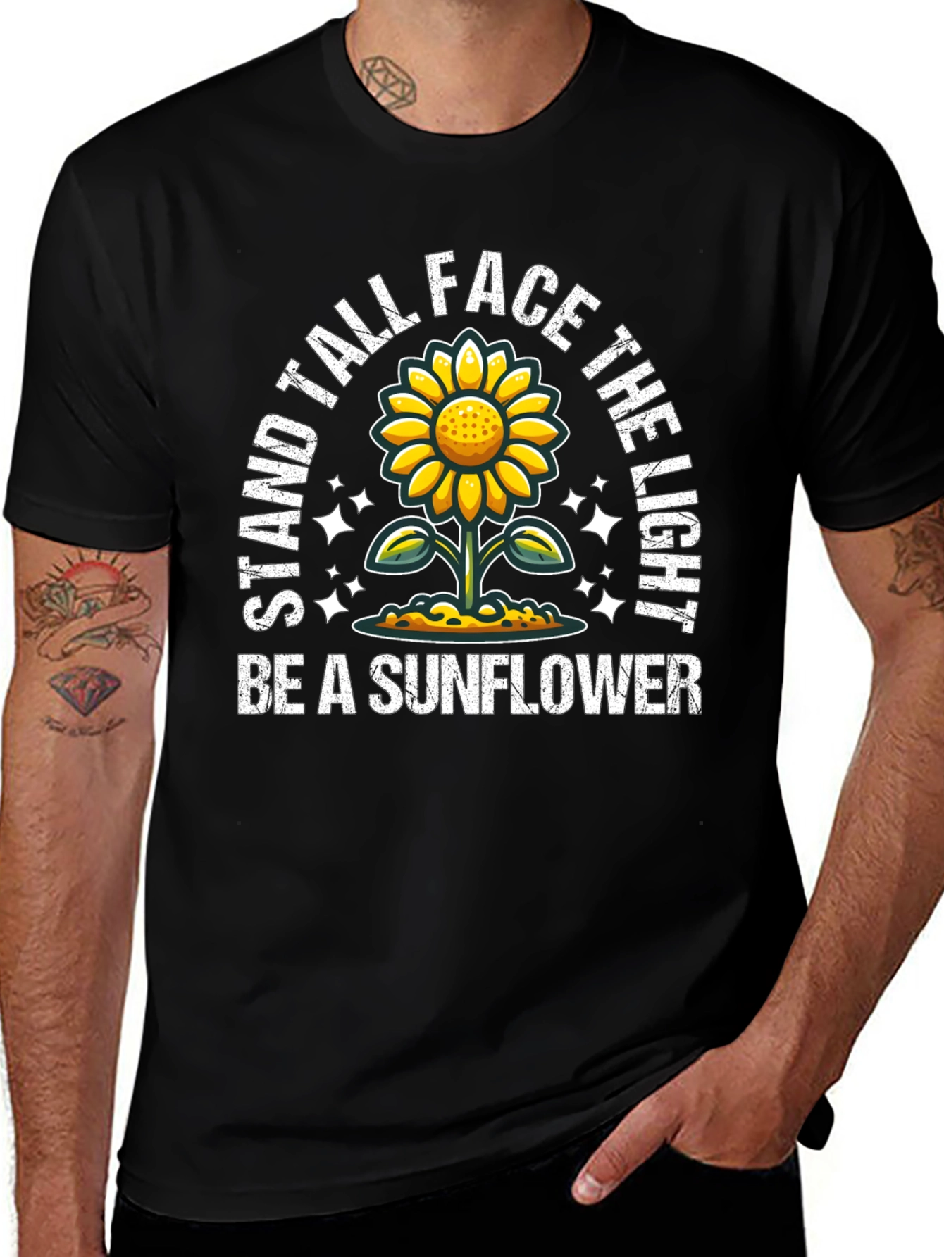Stand Tall Sunflower Graphic Tee