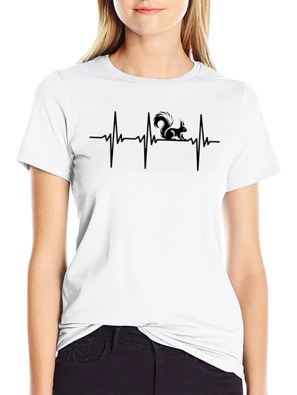Squirrel Heartbeat T-Shirt - Animal Lover Tee