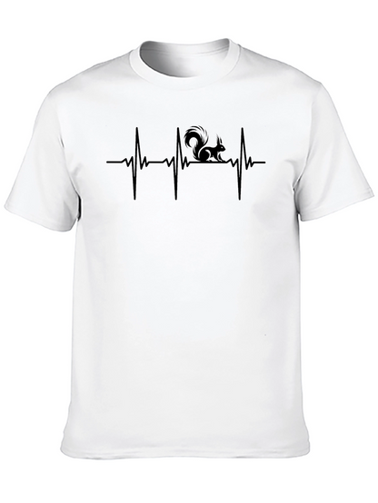 Squirrel Heartbeat T-Shirt - Animal Lover Tee