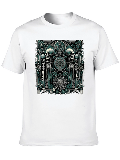 Gothic Skeleton T-Shirt - Occult Design
