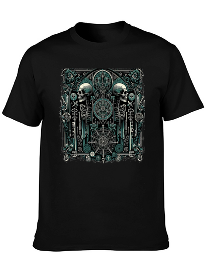 Gothic Skeleton T-Shirt - Occult Design