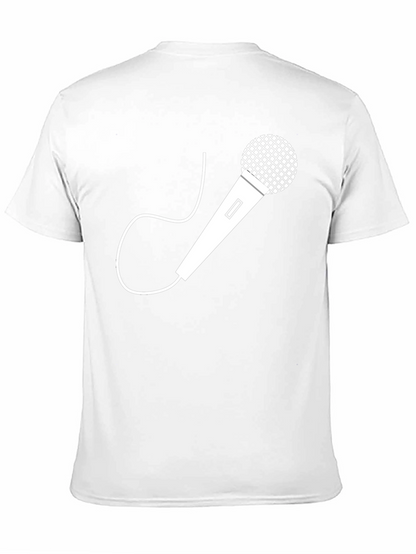Microphone Graphic T-Shirt - Classic Black Tee